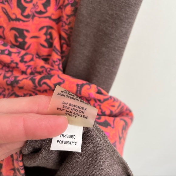 Title Nine Brown Orange Pink Patterned Dress Short Sleeve Activewear Outdoor - Picture 12 of 12